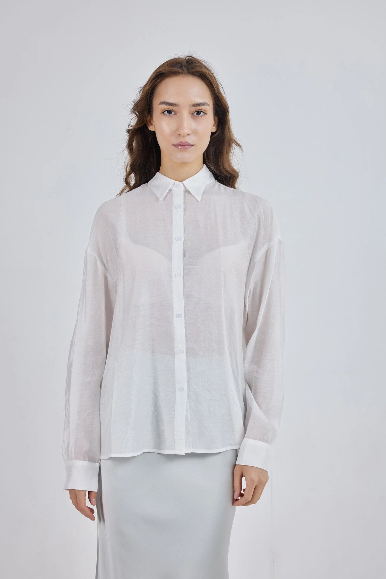 Рубашка Selfie, размер M, белый — фото 1