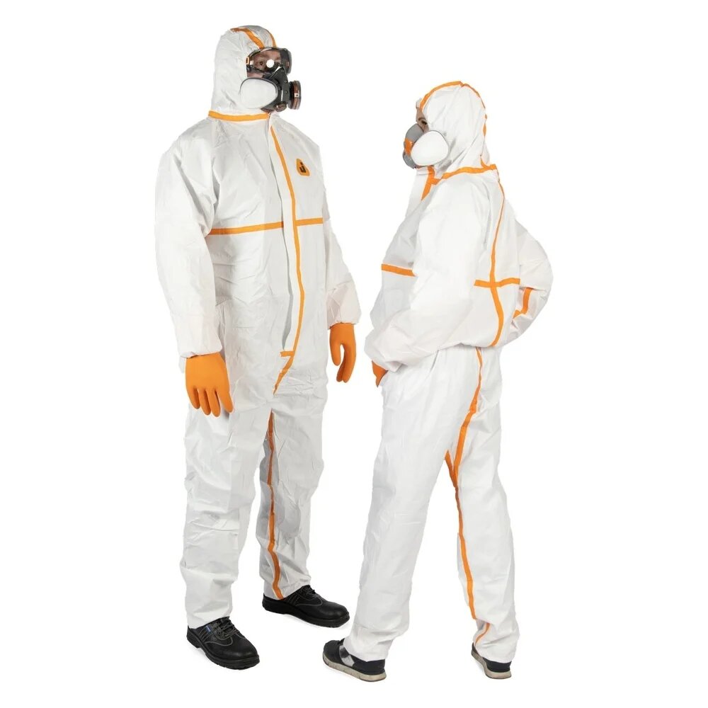Jeta Safety Комбинезон химзащиты (4 тип), 65 г/м, с проклеенными швами, разм. XL/52-54 JPC-70-XL