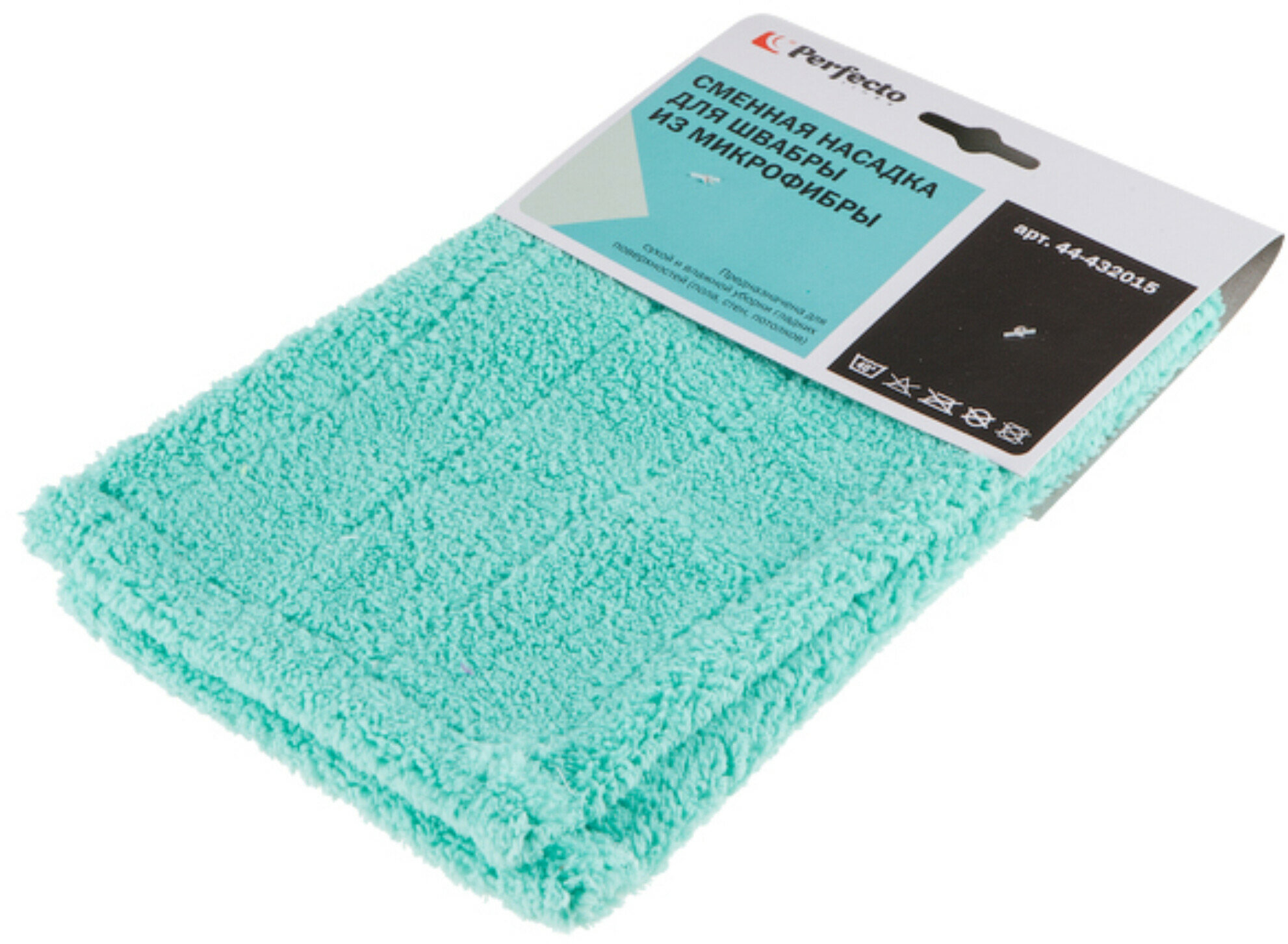 Сменная насадка PERFECTO LINEA для швабры из микрофибры бирюзовая 44-432015