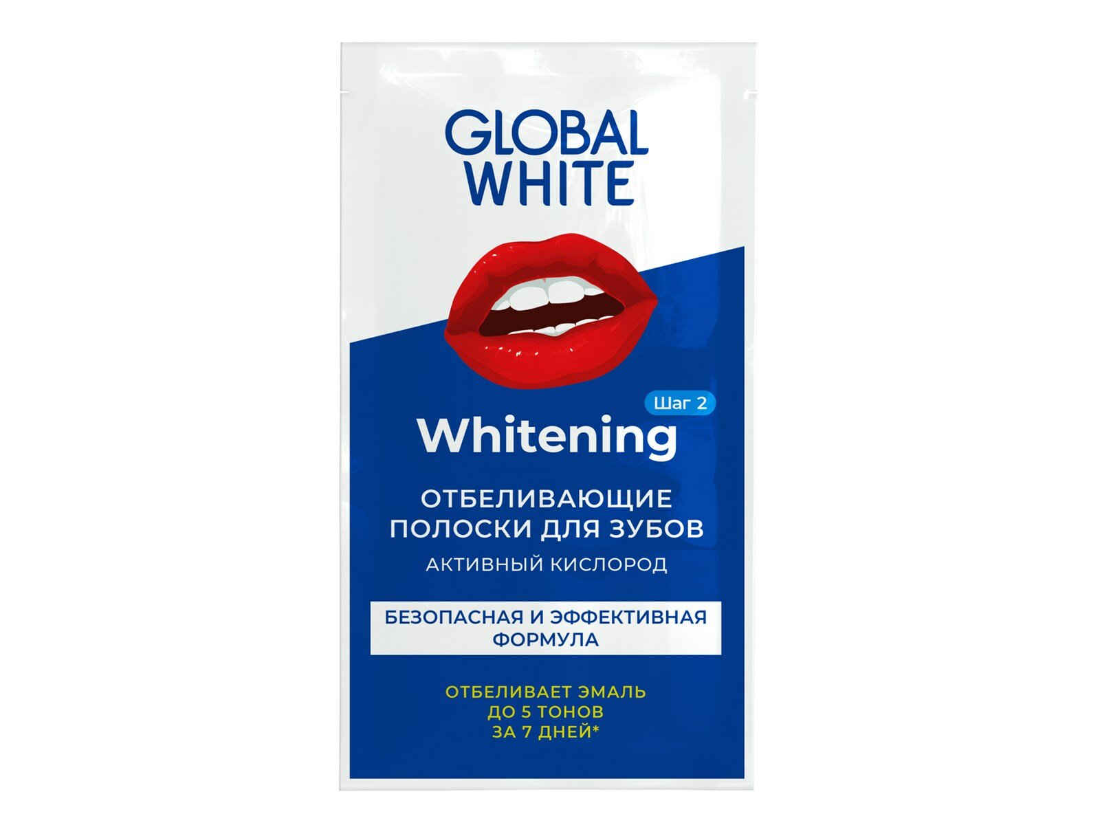 Полоски Отбеливающие Для Зубов Полоски для зубов Global White отбеливающие 2 пары