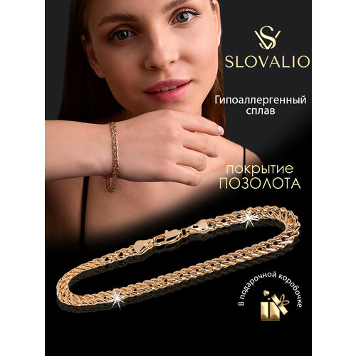 фото Браслет-цепочка slovalio, золотистый