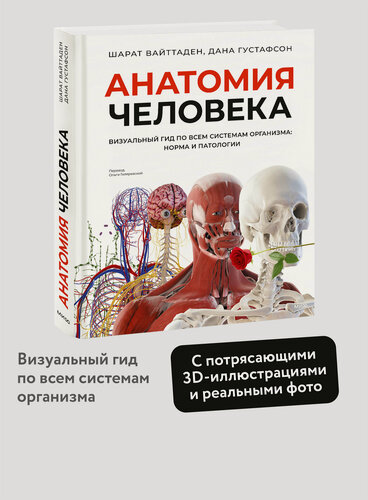 Изображение товара Шарат Вайттаден, Дана Густафсон. Анатомия человека. Визуальный гид по всем системам организма: норма и патологии