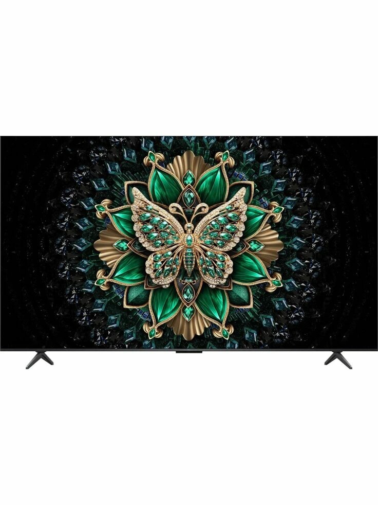 Телевизор TCL 55C6K, 55", QLED, 4K Ultra HD, Google TV, черный