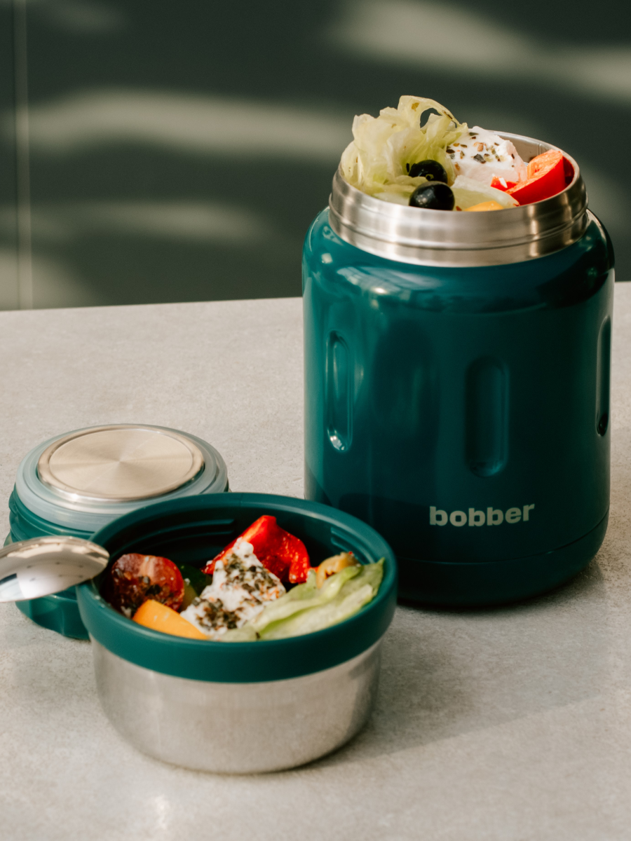Bobber/Термос вакуумный для еды Jerrycan 700 мл/темно-бирюзовый/держит тепло до 14 часов — фото 1
