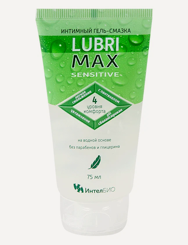 Изображение товара Нейтральный лубрикант Lubrimax Sensitive на водной основе, объем 75 мл