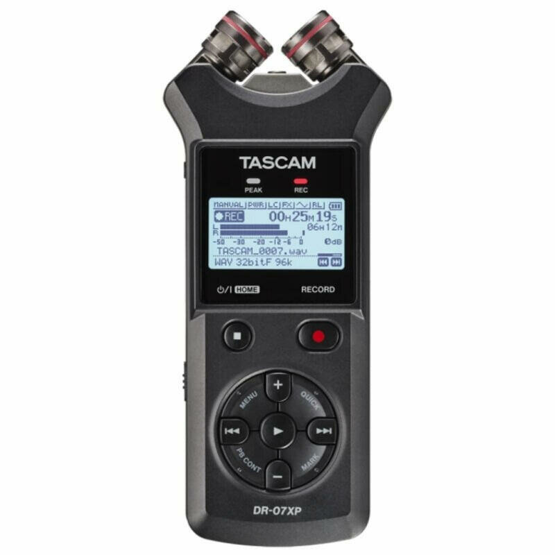 Портативный стерео рекордер Tascam-DR-07XP, Black (Черный)