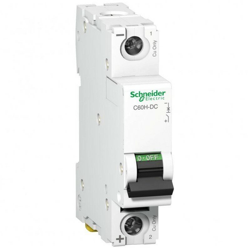 Выключатель автоматический 1P C 20А 10кА Acti9 C60H-DC DC Schneider Electric A9N61512