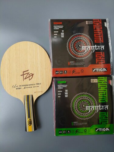 Изображение товара Ракетка ручной сборки butterfly fan zhendong super ZLC + Mantra H + S