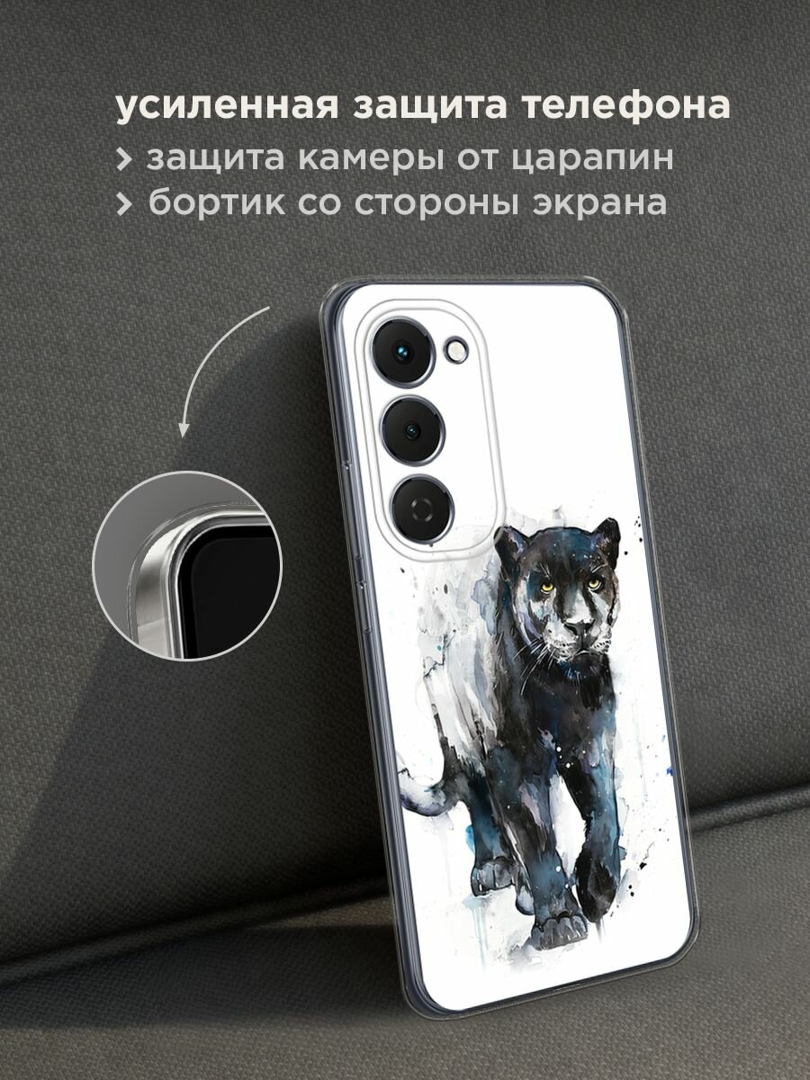 Чехол на Tecno Spark 40 Pro+ / Текно Спарк 40 Про+ с принтом "Пантера арт 3" — фото 1