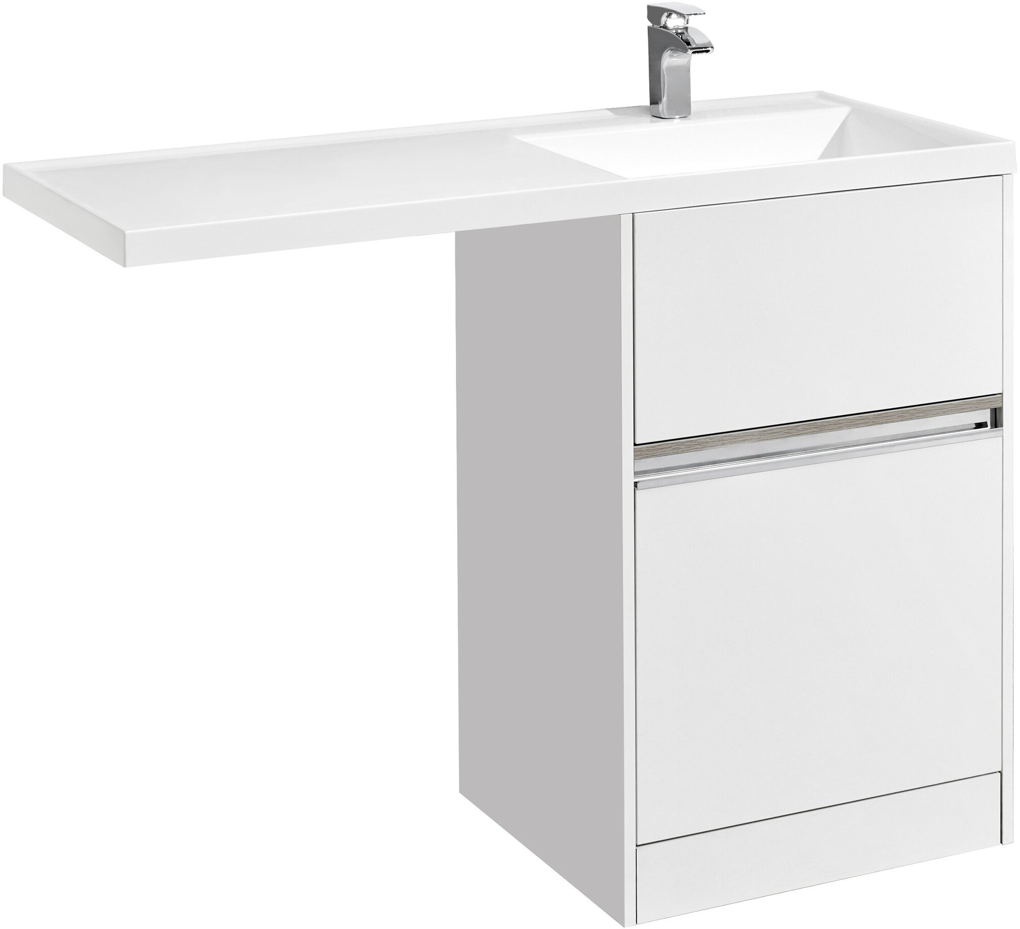 Тумба под стиральную машинку Акватон Лондри 600 напольная 1A235901LH010