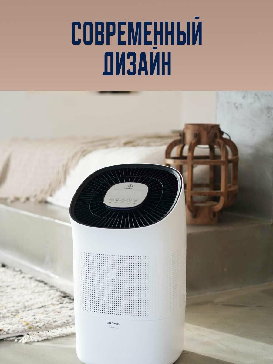 Мойка воздуха ZEROWELL ZWH-820W на 20 кв. м. с сенсорным управлением. Корея — фото 1