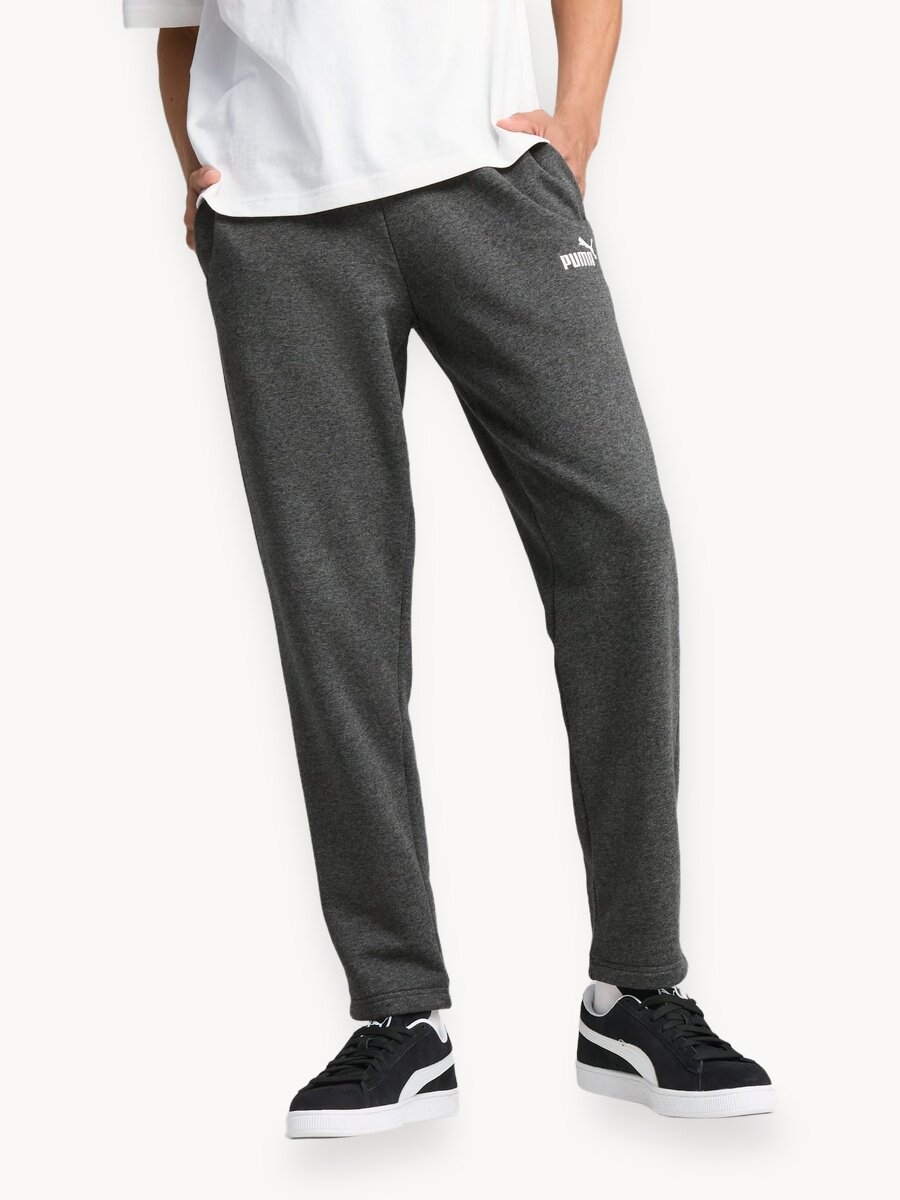 Брюки спортивные PUMA ESS No. 1 Logo Sweatpants FL op, размер M, серый