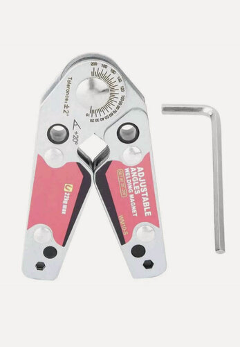 Изображение товара Неодимовый магнитный сварочный зажим "WM 10-S", 22кг, регулировка угла, сталь, неодимовый магнит