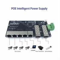 Ethernet-коммутатор 10 / 5, 10 / 100 / 1000 м, 48 В, порт 8 / 4, poe коммутатор 802.3AT / AF. С портом 1000M UPLINK / NVR