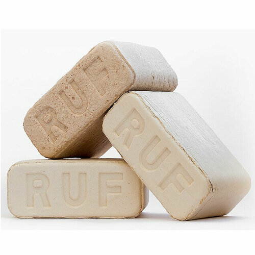 Брикеты топливные RUF Берёзовая пыль + опил, в упаковке 12 штук, 10 уп.