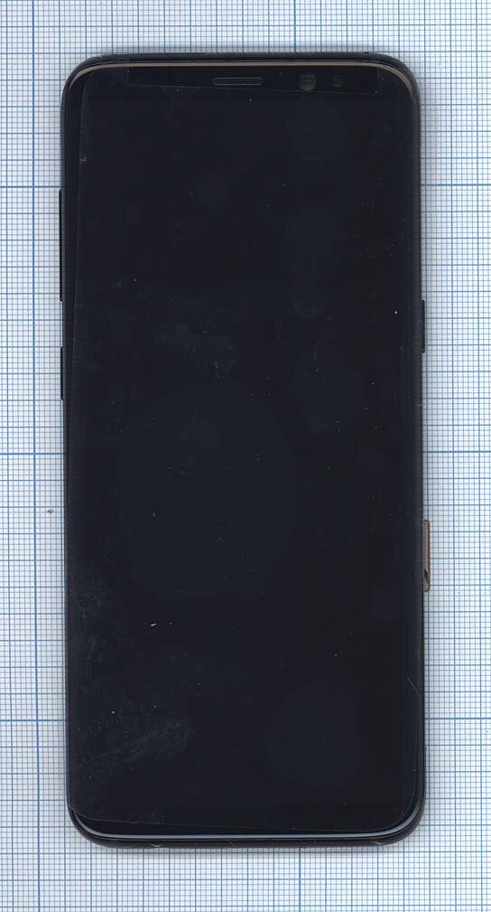 Дисплей для Samsung Galaxy S8 SM-G950F черный с черной рамкой