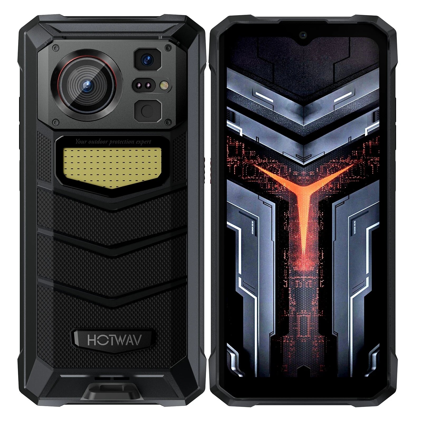 Мобильный телефон ночного видения HOTWAV W11 6GB + 256GB 6,6 дюйма Full HD + 64MP 20800 mAh Android 13 4G