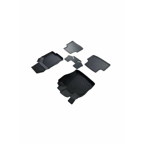 фото Резиновые 3d lux коврики для volkswagen passat b8 (14-) srtk