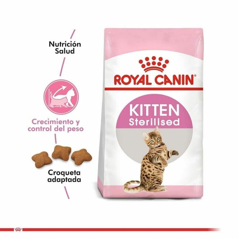 Cухой корм для стерилизованных и кастрированных котят Royal Canin Kitten Sterilised, 2 кг — фото 1