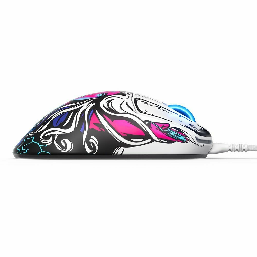 Игровая мышь SteelSeries Prime Neo Noir Edition легкая, киберспортивная сетка, точное отслеживание с помощью датчика TrueMove Pro — фото 1