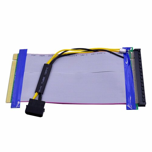 CHIPAL PCIe 16X до 16X Райтнер карта, With Power Cable, 18.5cm