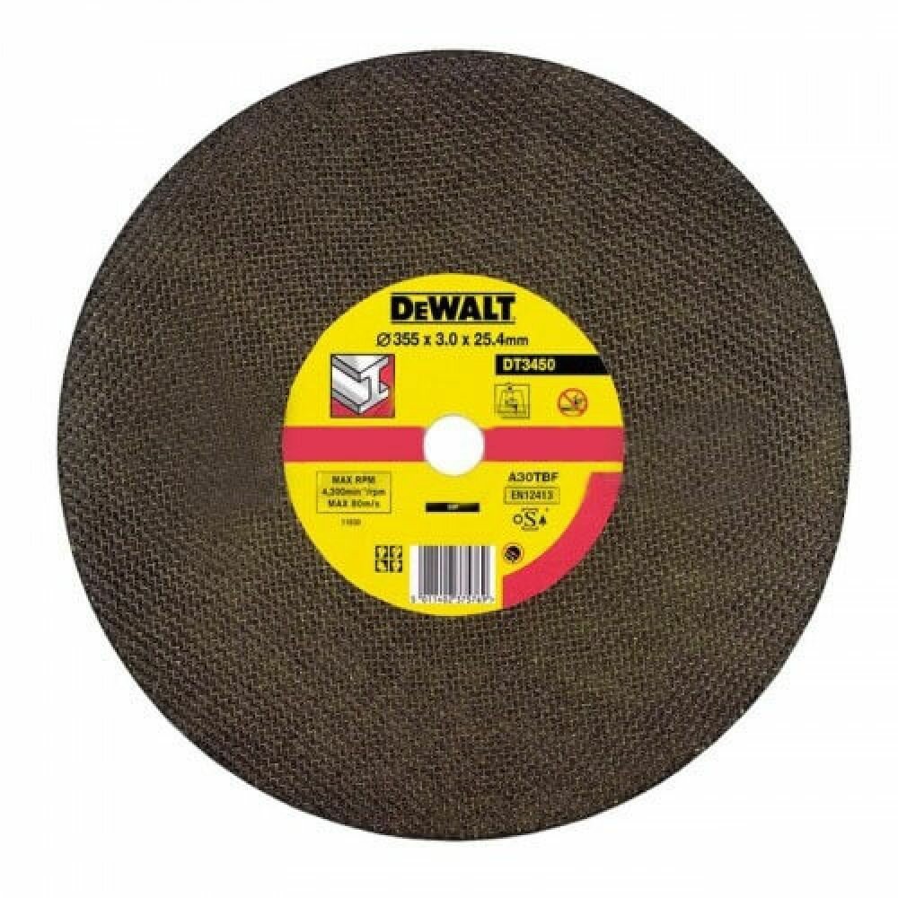 Круг отрезной DeWALT по стали 355х3,0х25,4 (DT3450)