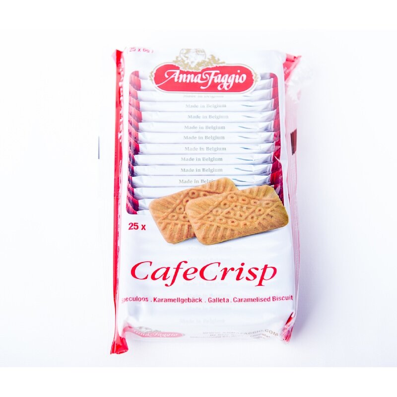 Печенье ANNA FAGGIO хрустящее карамелизированное печенье "Café Crisp" (25шт. в индивид. упаковке) 150г