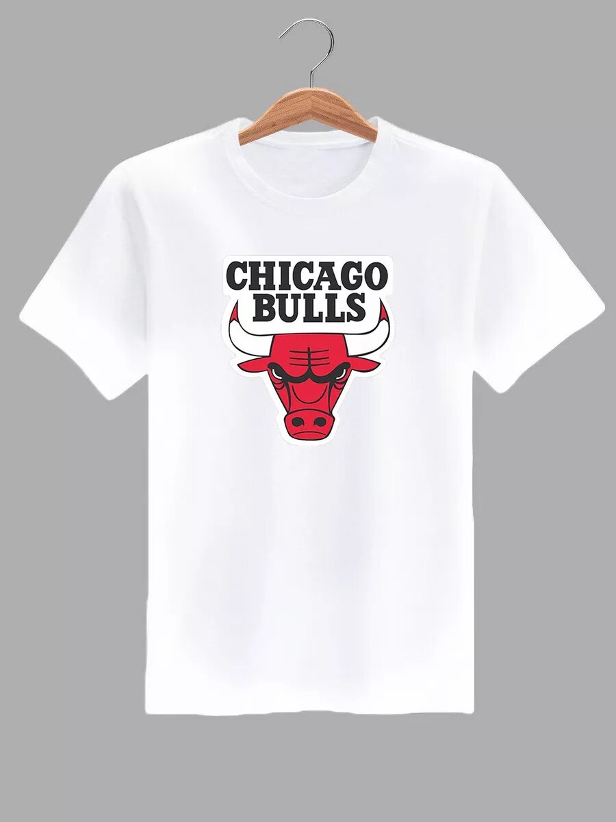 Футболка Chicago Bulls, размер 4XL, белый