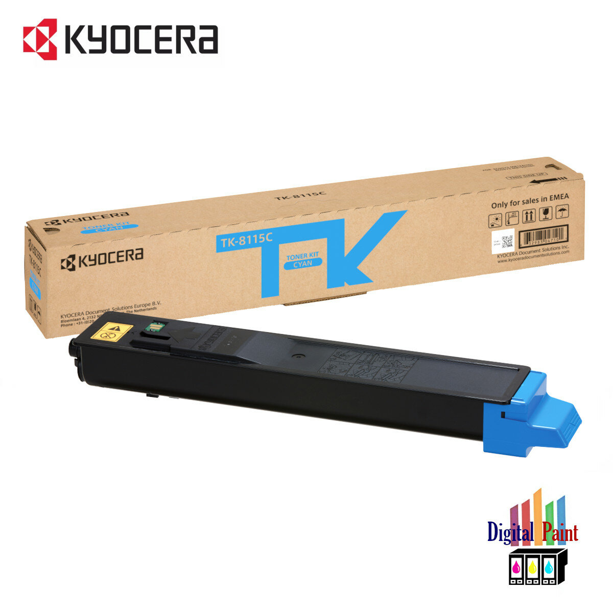 Картридж Kyocera TK-8115C (1T02P3CNL0) для принтеров Kyocera Ecosys M8124cidn/ M8130cidn, blue, 6000 страниц