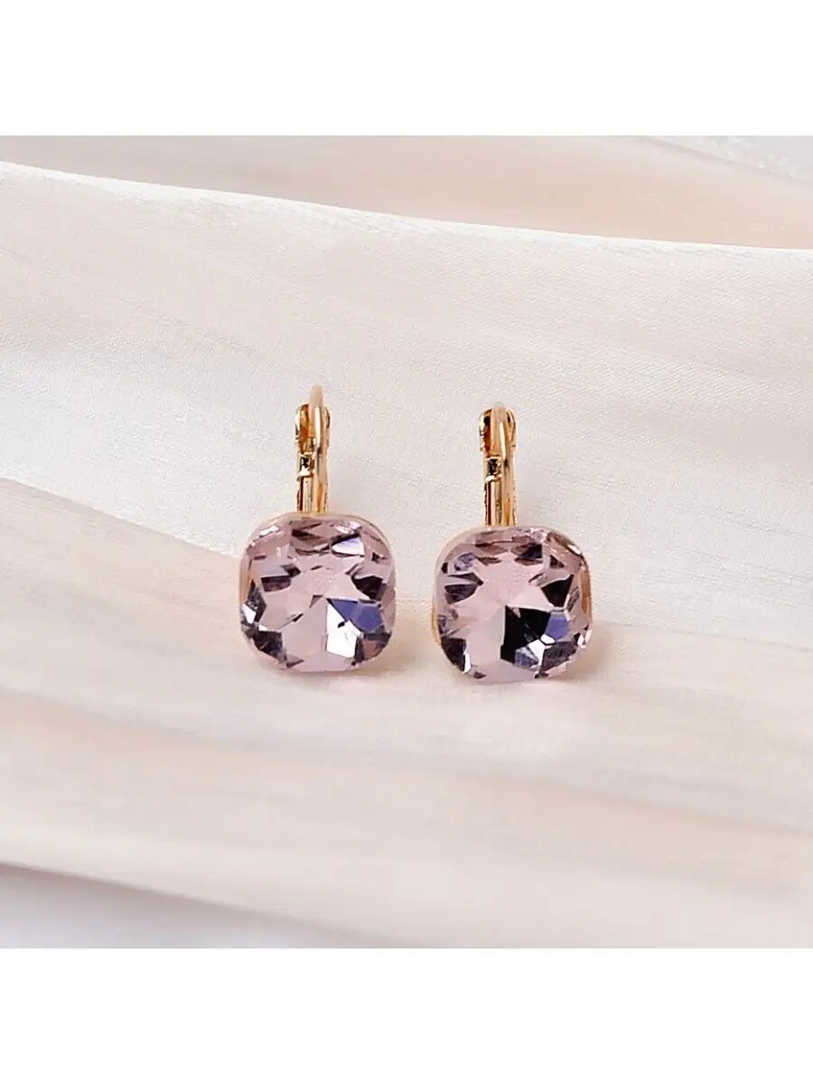 Серьги конго, пусеты be self true, фианит