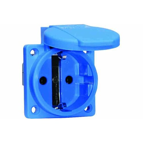 Встраиваемая розетка Bals Schuko 16A, 3p, 250V, IP54, синяя 71094-b