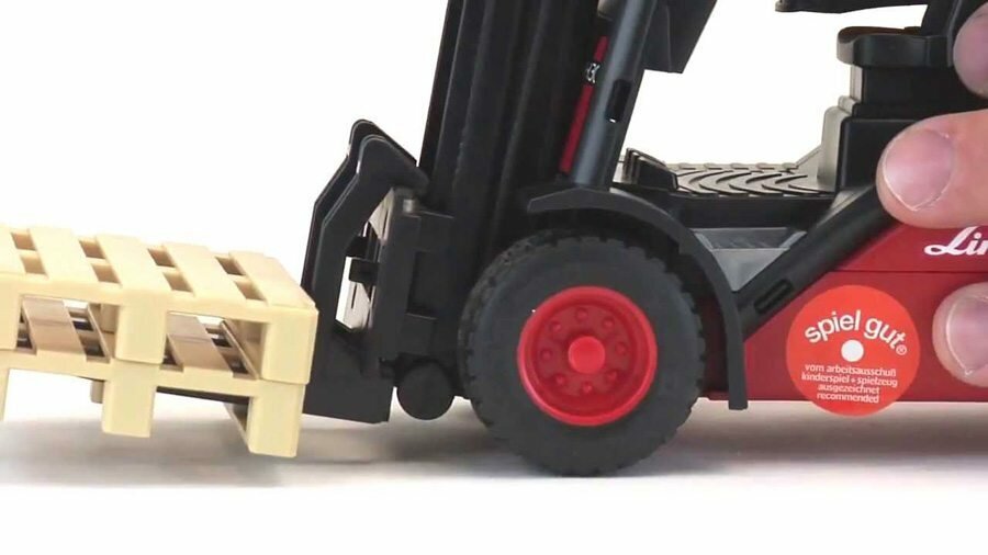 Погрузчик вилочный Bruder Linde H30D с паллетами (02-511) — фото 1
