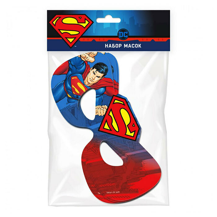 Набор детских масок ND Play 2, Superman, 6 шт (288329)