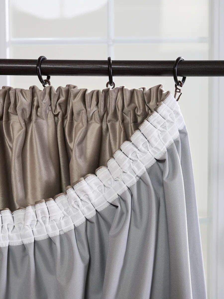 Штора SANPA HOME Бархат Блэкаут в гостиную и спальню, 200х280 см 1шт — фото 1