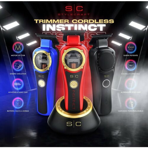 STYLECRAFT INSTINCT профессиональный беспроводной триммер с векторным мотором с интеллектуальным цифровым управлением крутящим моментом 32000₽