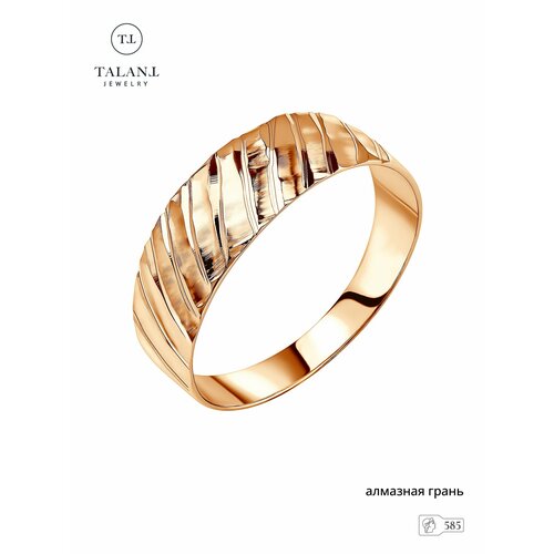Кольцо TALANT красное золото 585 проба размер 18 золотистый 13370₽