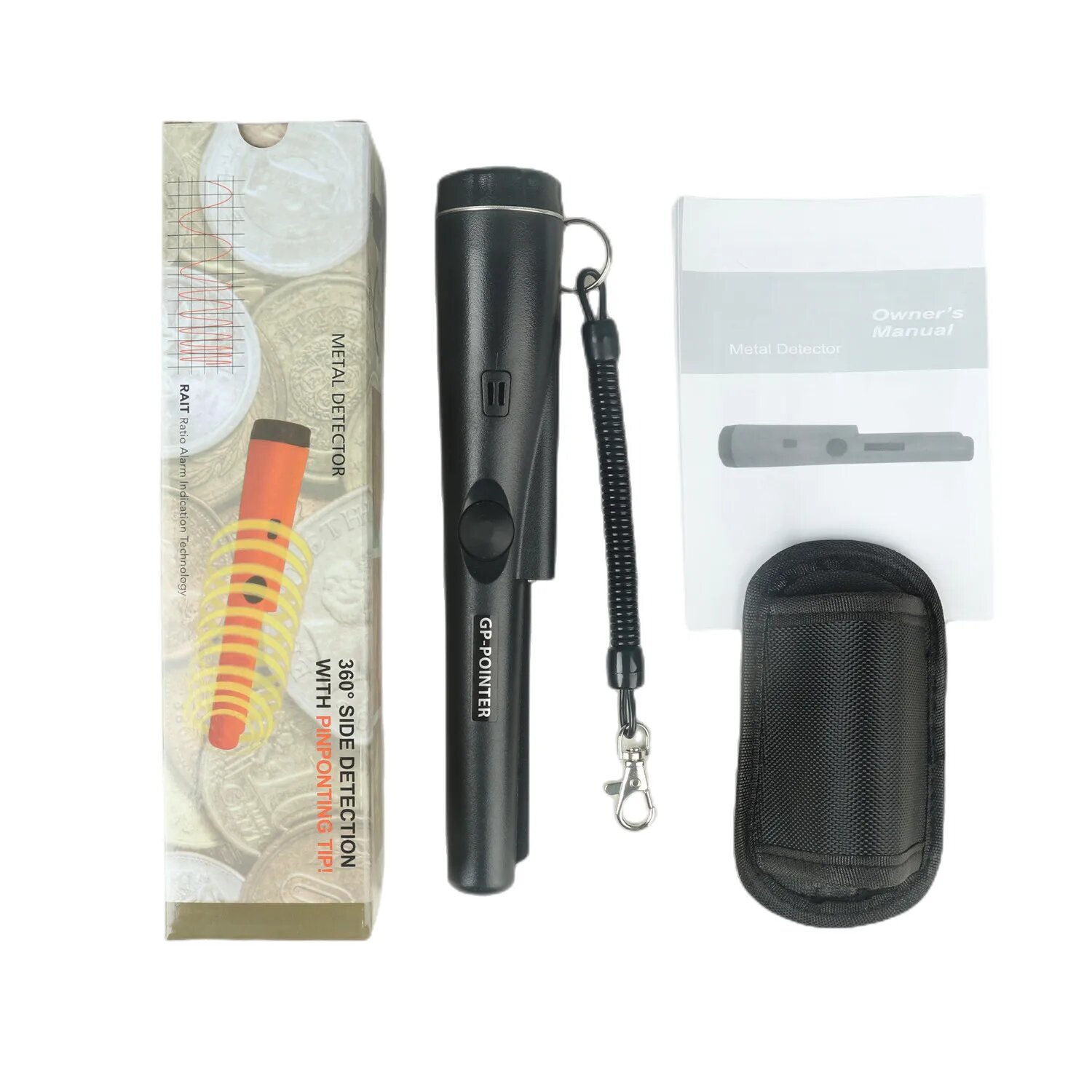 Металлоискатель-пинпоинтер JinYinBiTan Black GP