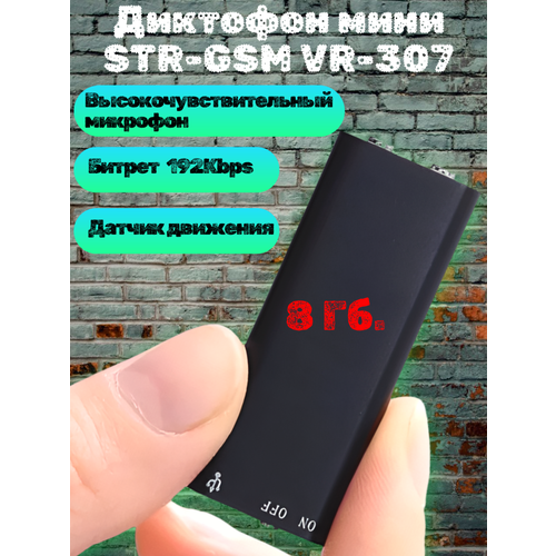 Диктофон IWO VR-307 8ГБ встроенный микрофон с функцией активации по датчику звука 1375₽