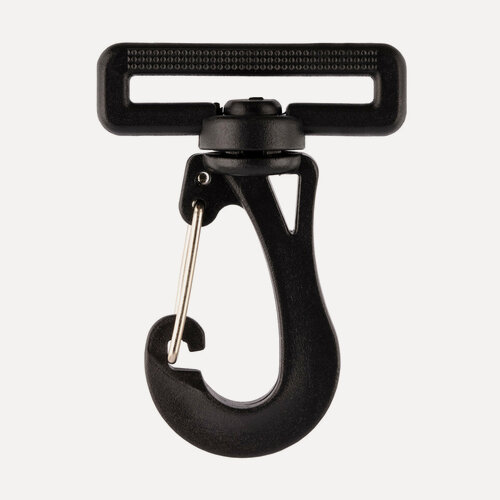 Изображение товара Gamma GHB001-PJ65 Карабин сумочный пластик с металлической застежкой 1.5 (38 мм) черный