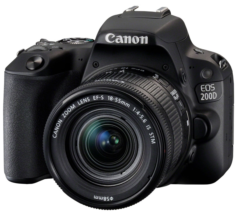 Фотоаппарат Canon EOS 200D Kit EF-S 18-55mm f/4-5.6 IS STM, черный