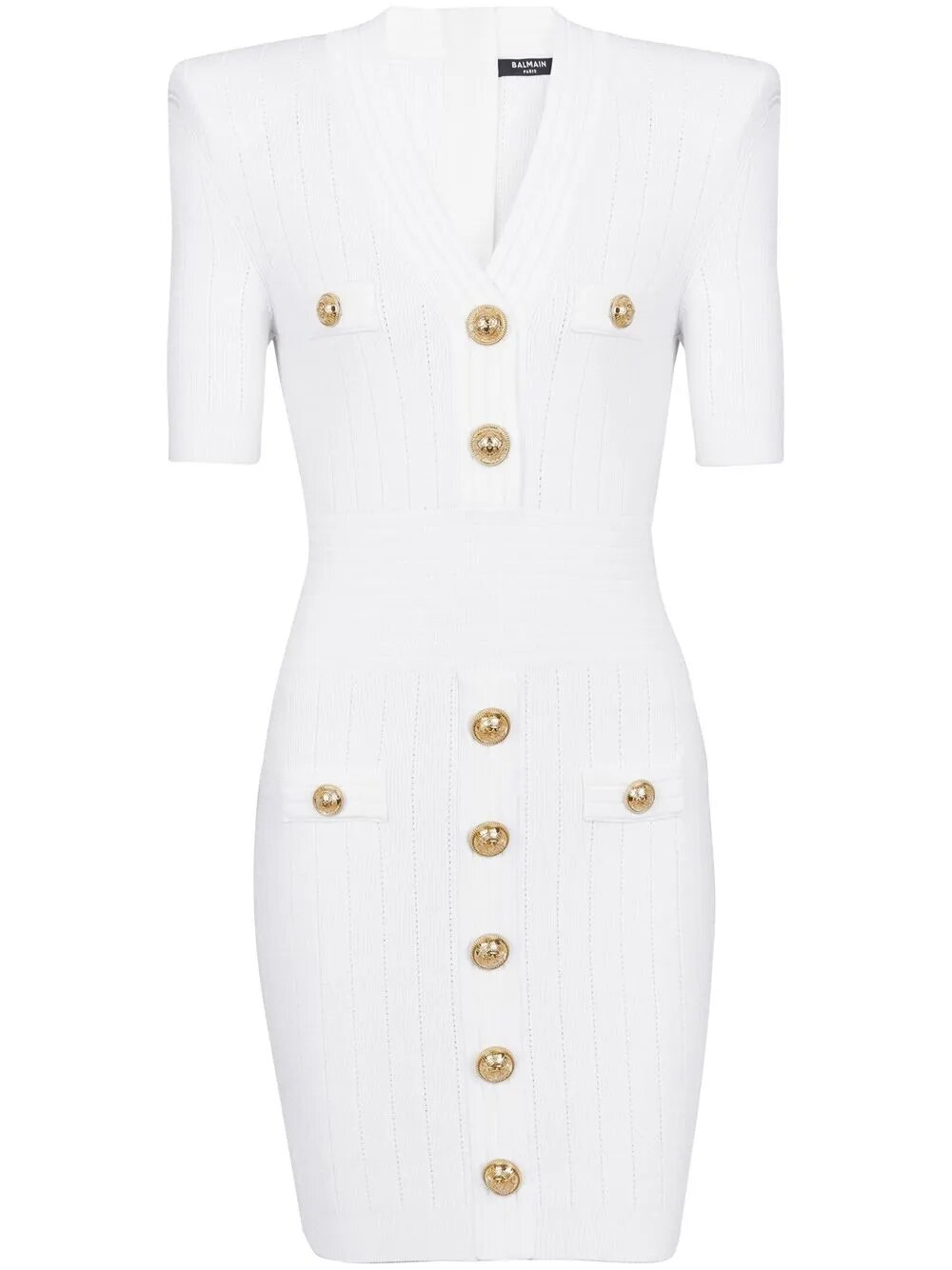 Платье BALMAIN, размер 40, белый