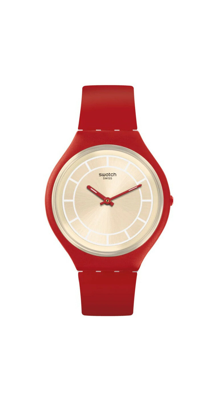 Наручные часы Swatch, красный