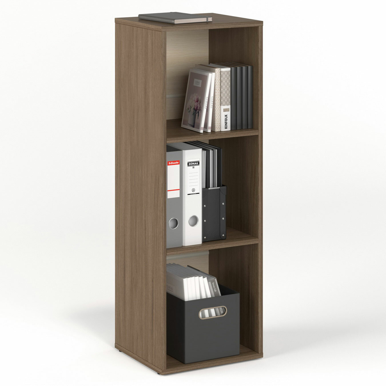 Стеллаж МагМебель Б11 ясень шимо тёмный