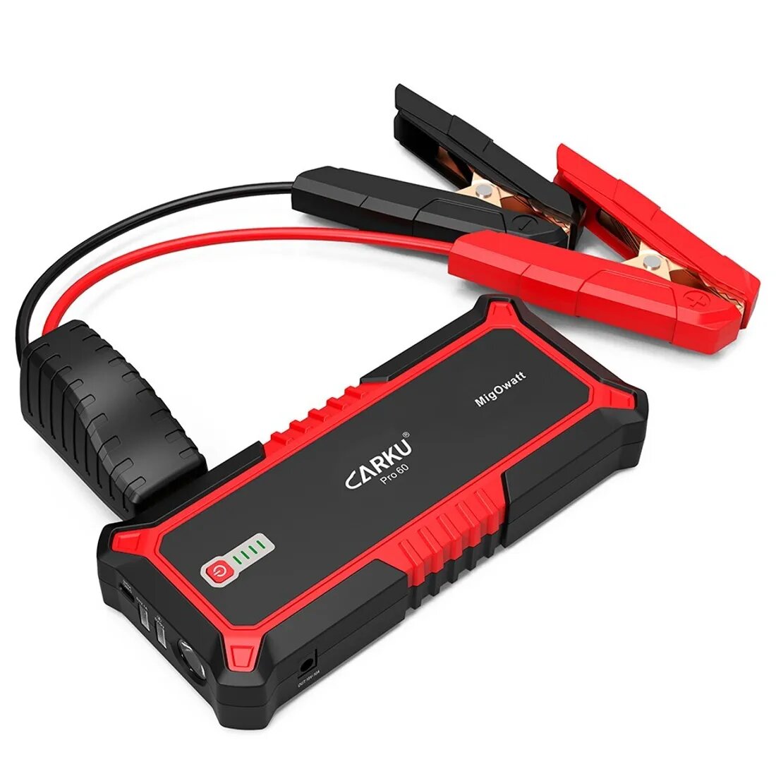 CARKU PRO-60 Пуско-Зарядное устройство с фонарем, аккумулятором Power Bank. для автомобиля, ПЗУ, джамп стартер — фото 1