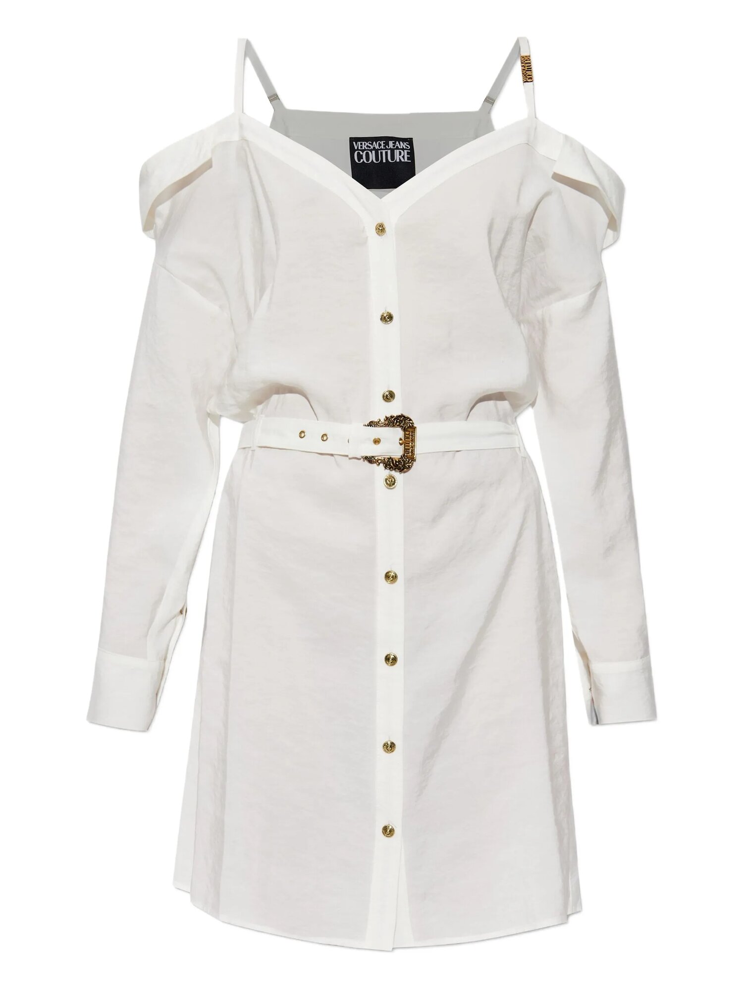 Платье Versace Jeans Couture, размер 44 IT, белый