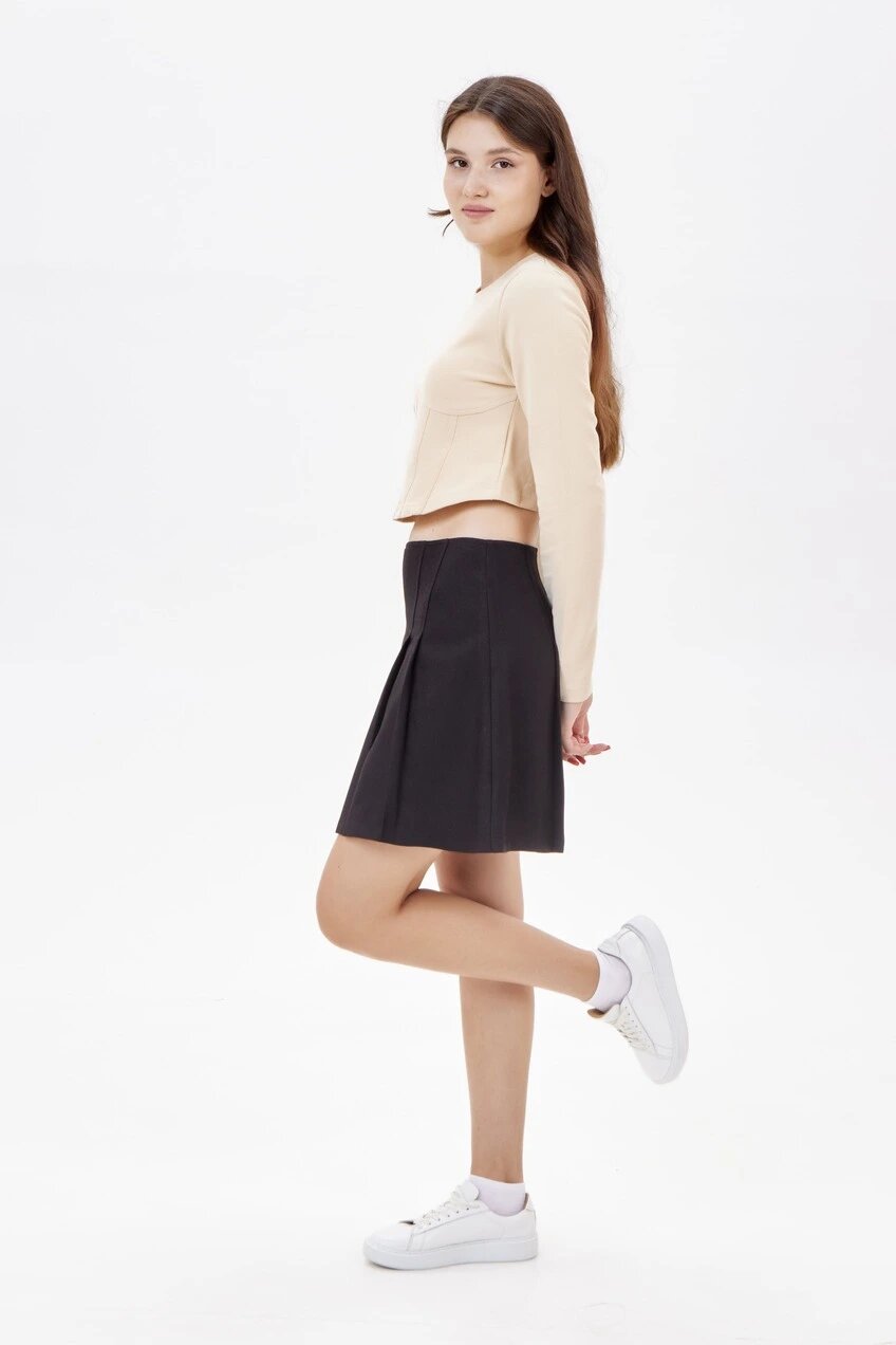 Лонгслив Selfie, размер M, , бежевый — фото 1