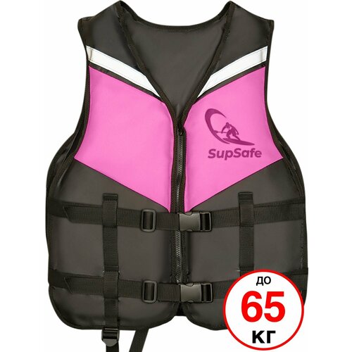 SupSafe спасательный жилет до 65 кг, 46-48 черный; розовый
