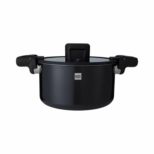 фото Кастрюля-скороварка из нержавеющей стали xiaomi huo hou stainless steel pressure cooker (hu0159) (чёрный) huohou