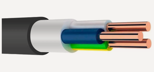 Изображение товара Кабель Конкорд ВВГнг(А)-LS 3х1,5-0,66 (100 м), медный, огнестойкий, черный