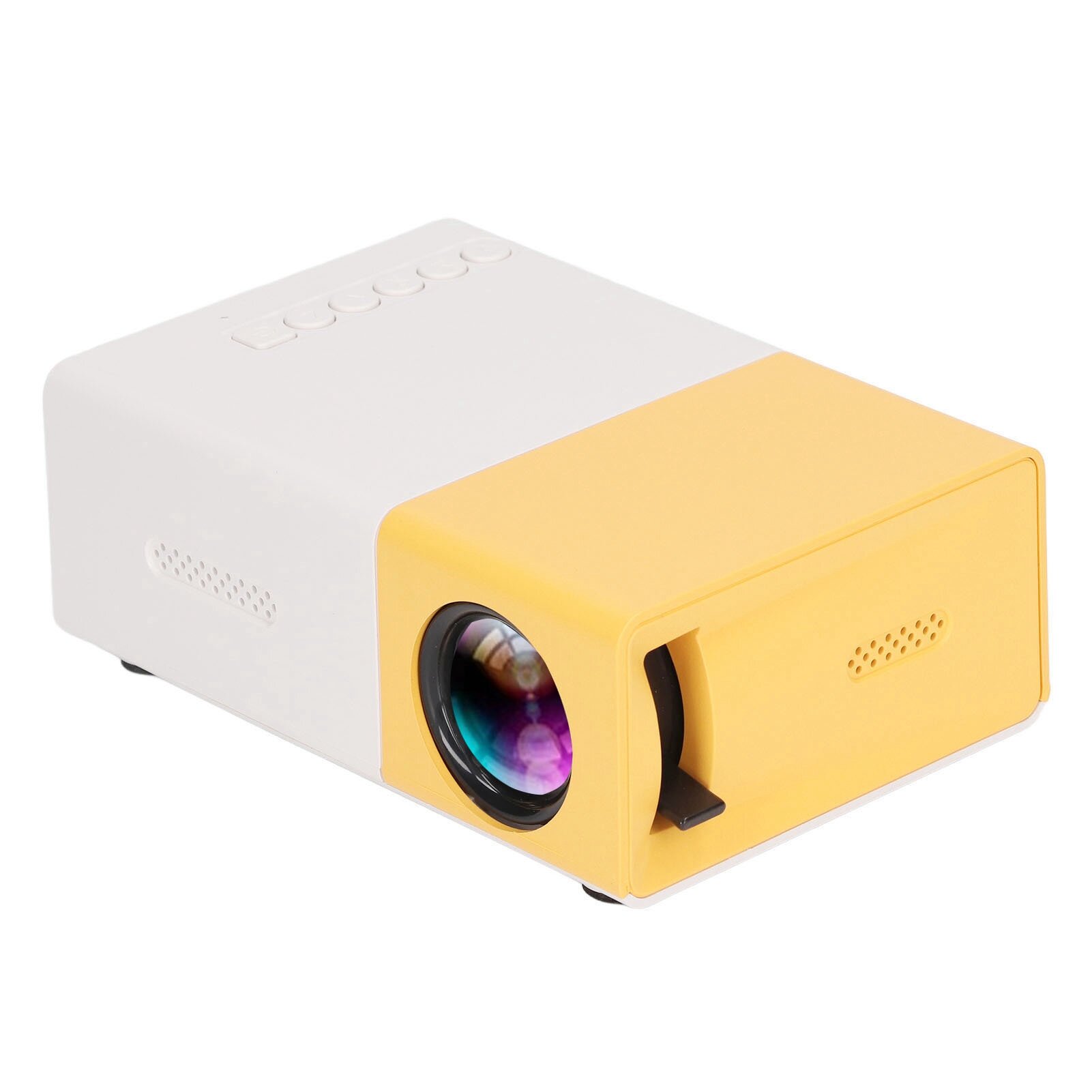 Мини проектор 1080p с диффузным отражением поддержка 23 языков игровая функция компактный дизайн для наружного использования